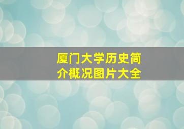 厦门大学历史简介概况图片大全