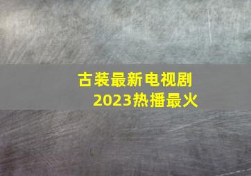 古装最新电视剧2023热播最火