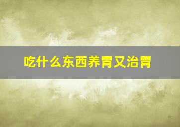 吃什么东西养胃又治胃