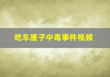 吃车厘子中毒事件视频