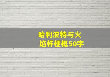 哈利波特与火焰杯梗概50字