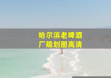 哈尔滨老啤酒厂规划图高清