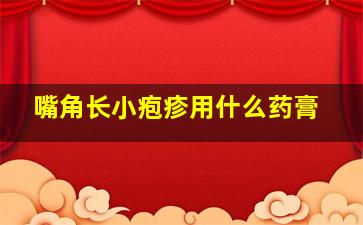 嘴角长小疱疹用什么药膏