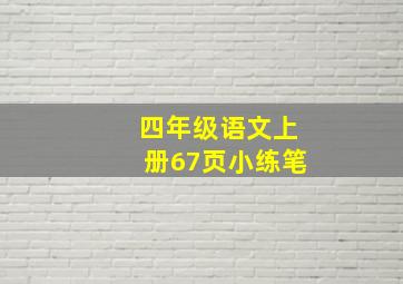 四年级语文上册67页小练笔