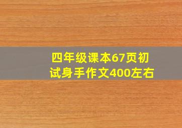 四年级课本67页初试身手作文400左右