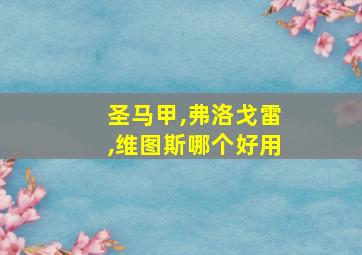 圣马甲,弗洛戈雷,维图斯哪个好用