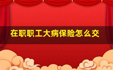 在职职工大病保险怎么交