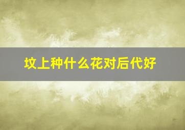 坟上种什么花对后代好