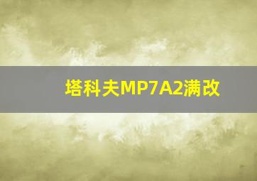 塔科夫MP7A2满改