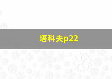 塔科夫p22