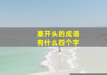 塞开头的成语有什么四个字