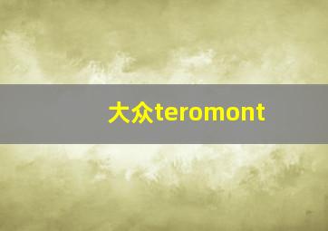 大众teromont