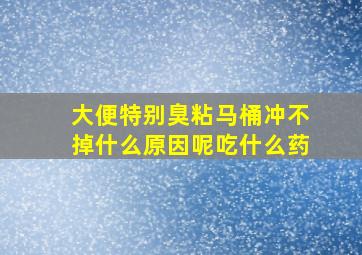 大便特别臭粘马桶冲不掉什么原因呢吃什么药