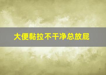 大便黏拉不干净总放屁