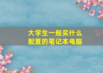 大学生一般买什么配置的笔记本电脑