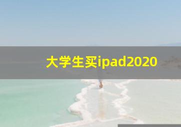 大学生买ipad2020