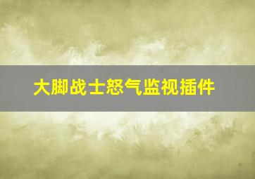 大脚战士怒气监视插件