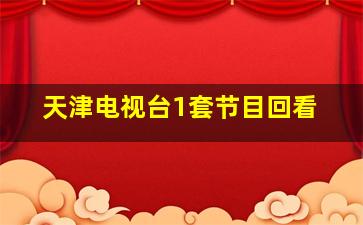 天津电视台1套节目回看