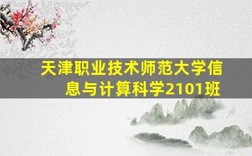 天津职业技术师范大学信息与计算科学2101班