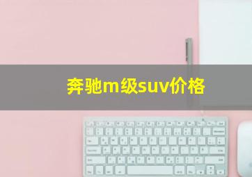 奔驰m级suv价格