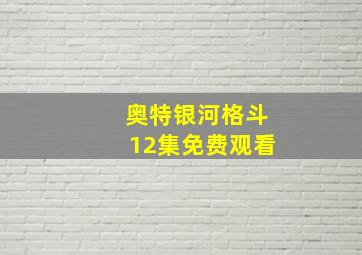 奥特银河格斗12集免费观看