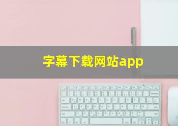 字幕下载网站app