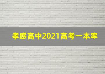 孝感高中2021高考一本率