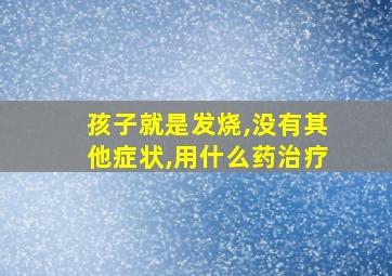 孩子就是发烧,没有其他症状,用什么药治疗