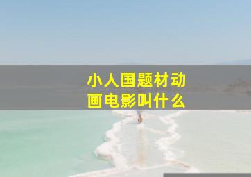 小人国题材动画电影叫什么