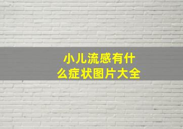 小儿流感有什么症状图片大全