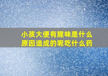 小孩大便有腥味是什么原因造成的呢吃什么药