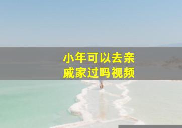 小年可以去亲戚家过吗视频