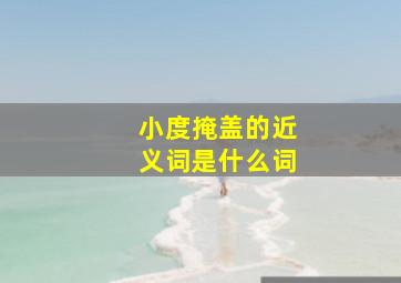 小度掩盖的近义词是什么词