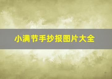 小满节手抄报图片大全