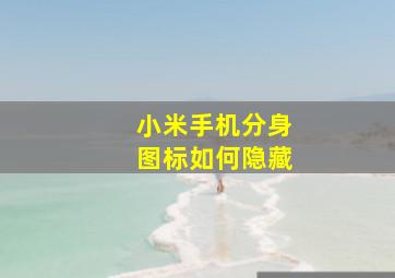 小米手机分身图标如何隐藏