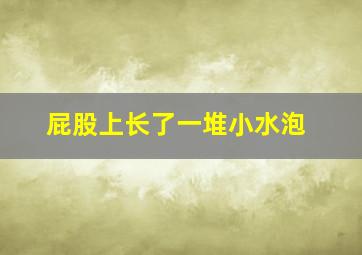 屁股上长了一堆小水泡