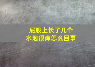 屁股上长了几个水泡很痒怎么回事