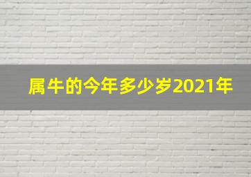 属牛的今年多少岁2021年