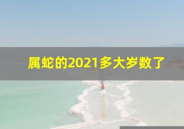 属蛇的2021多大岁数了