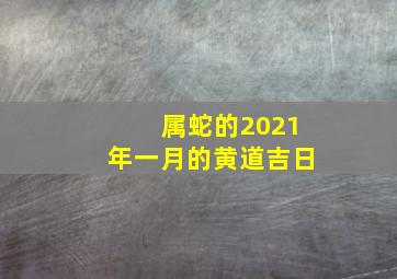 属蛇的2021年一月的黄道吉日