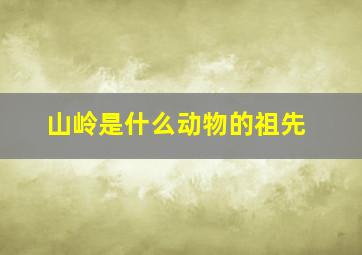 山岭是什么动物的祖先