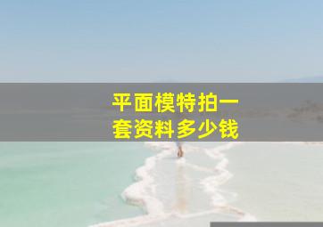 平面模特拍一套资料多少钱