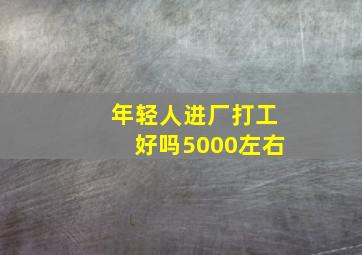 年轻人进厂打工好吗5000左右