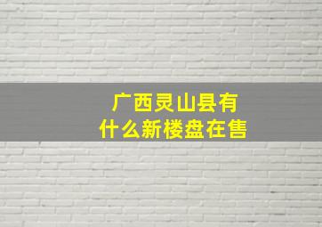 广西灵山县有什么新楼盘在售