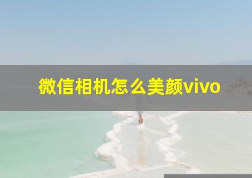 微信相机怎么美颜vivo