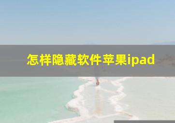 怎样隐藏软件苹果ipad