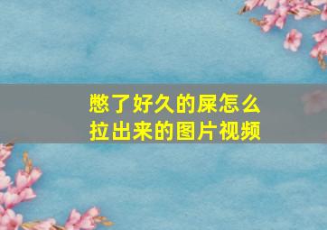 憋了好久的屎怎么拉出来的图片视频