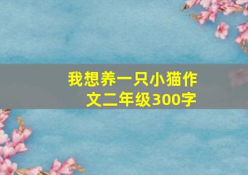 我想养一只小猫作文二年级300字