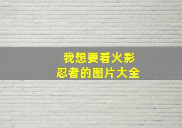 我想要看火影忍者的图片大全