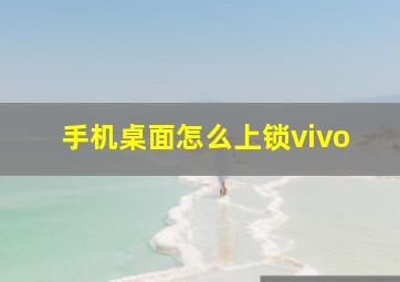 手机桌面怎么上锁vivo